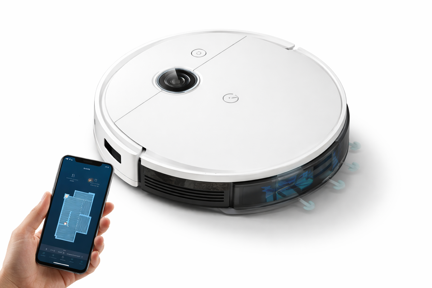 Robot Aspirateur Laveur avec Application